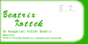 beatrix kottek business card